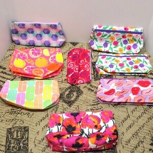 Clinique Assorted Cosmetics Makeup Bags Bundle of 8